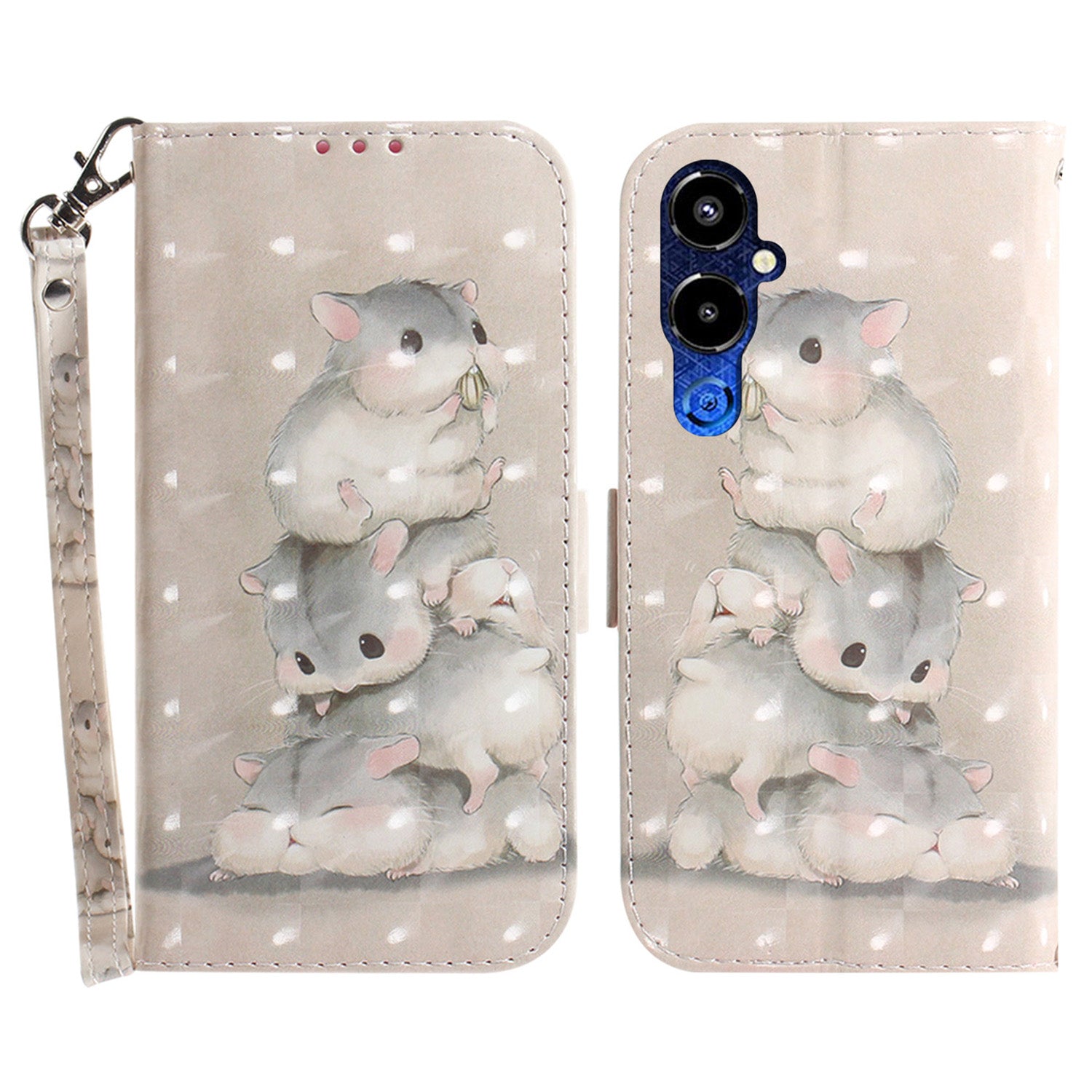 For Tecno Pova 4 Pro 4G PU Leather 3D Pattern Printing Phone Cover Stand Wallet Anti-scratch Mobile Phone Case with Strap For Tecno Pova 4 Pro 4G PU Leather 3D Pattern Printing Phone Cover Stand Wallet Anti-scratch Mobile Phone Case with Strap